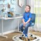 Costway Kids Desk Chair Ergonomic Swivel Children Mesh Study Height Adjustable Rose/Blue/Turquoise/Purple/Gray/Light Green